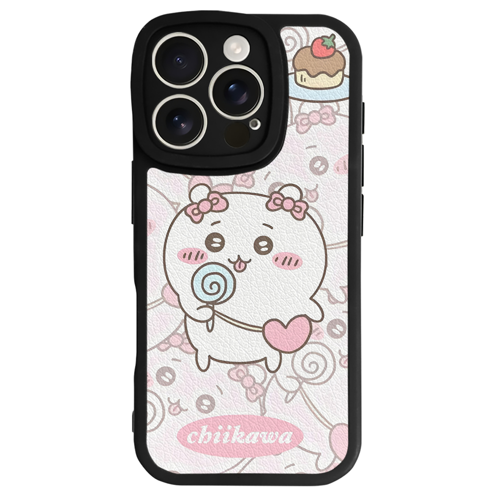 （画像用） ちいかわ Chii-kawa 【iPhone 16シリーズ対応】シリコンスマホケース（レザー調） 材質：シリコン